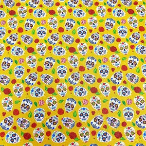 Sugar skull  faux leather, Halloween leather sheets, Halloween faux leather, Halloween fabric sheets, Jewelry making