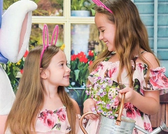 Fuzzy Bunny Ears Headband: Easter Costume, Ages 2+