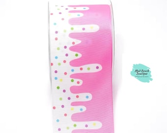 Ruban gros grain saupoudré : 1,5 pouce, 3 yards de longueur