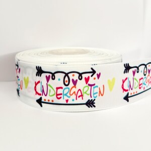Back to school ribbon, Preschool ribbon, Wide grosgrain ribbon, School ribbon, Wide ribbon, Unique ribbon