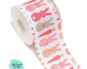 Easter Bunny Grosgrain Ribbon: 1.5 Inch Wide, Spring Crafts