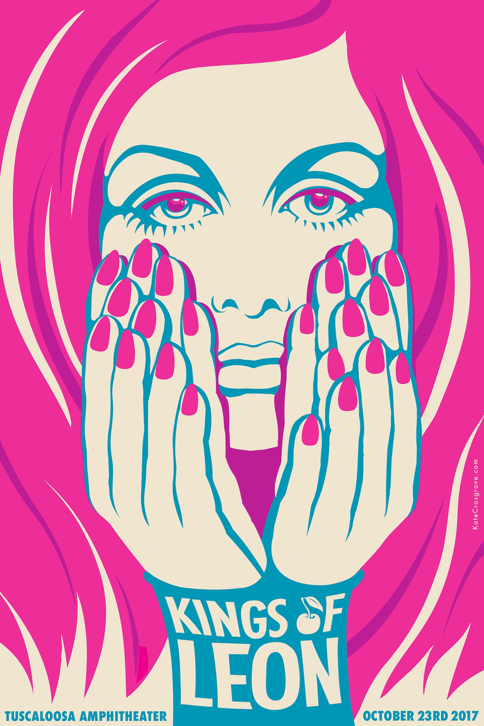 Signed Kings of Leon VIP Edition Silkscreened Poster Walls Tour 2017 Etsy