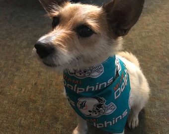 Miami Dolphins dog bandana