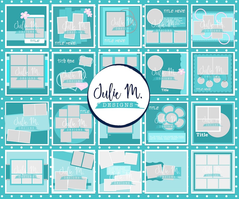 Big Template Pack #2 - 20 Layouts! - Etsy