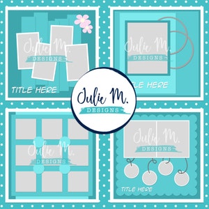 Four 12 x 12 Layered Templates