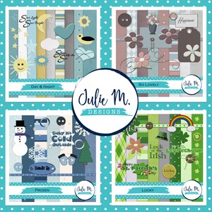 4 Digital Scrapbook Kits