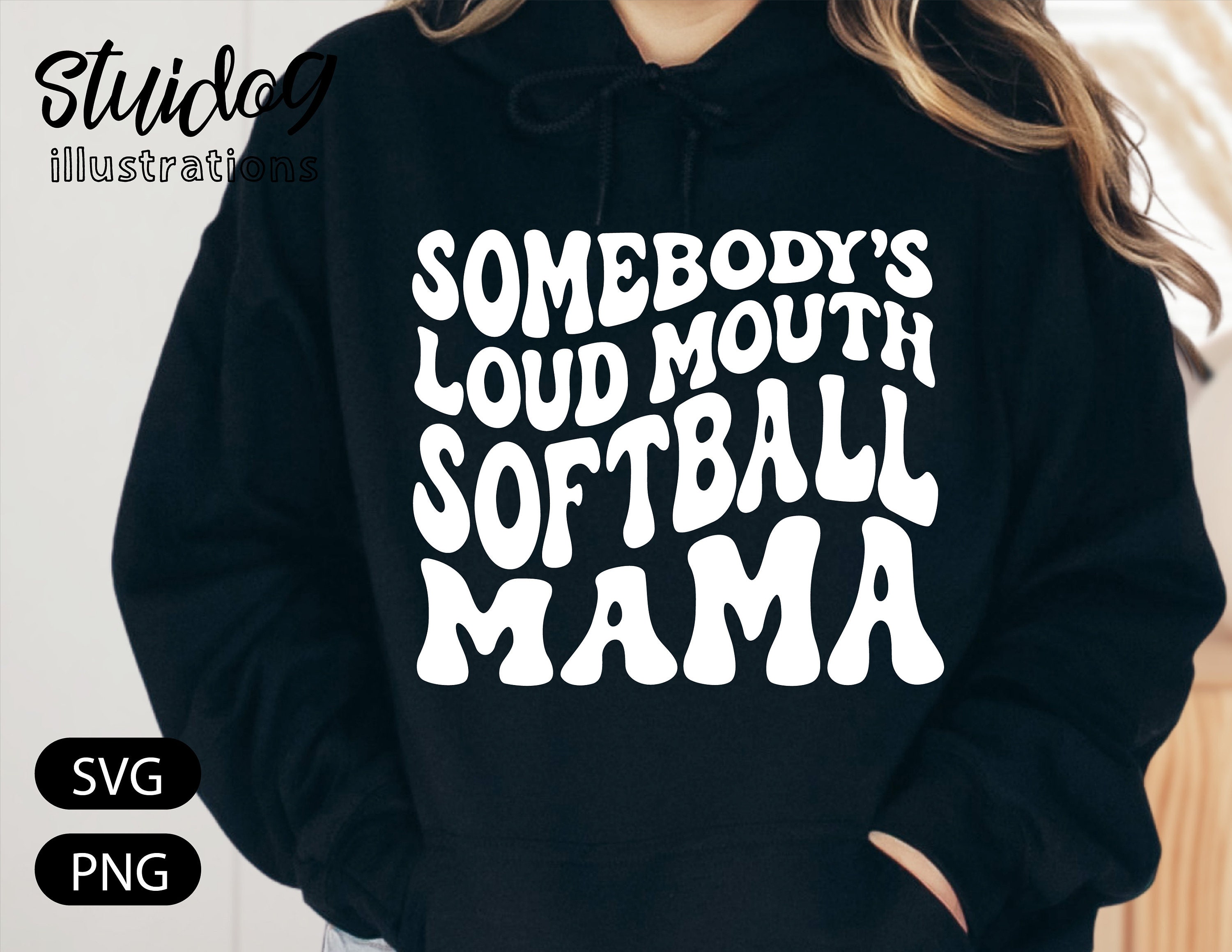 Retro Sports Shirts Somebody's Loud Mouth Softball Sister 