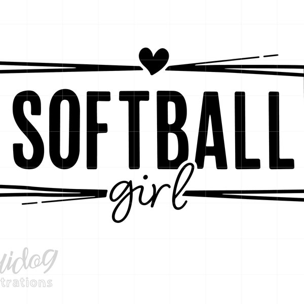 Softball Mädchen svg, Softball Mädchen Shirt svg, Softball svg Png Cricut Download, Softball Mädchen Shirt Siebdruck Art S520