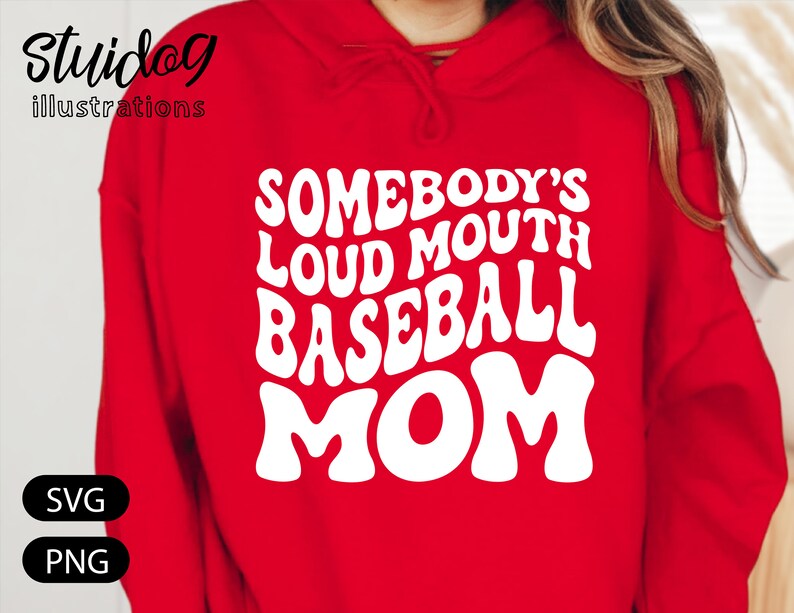 Baseball Mom Svg Somebody's Loud Mouth Baseball Mom Etsy