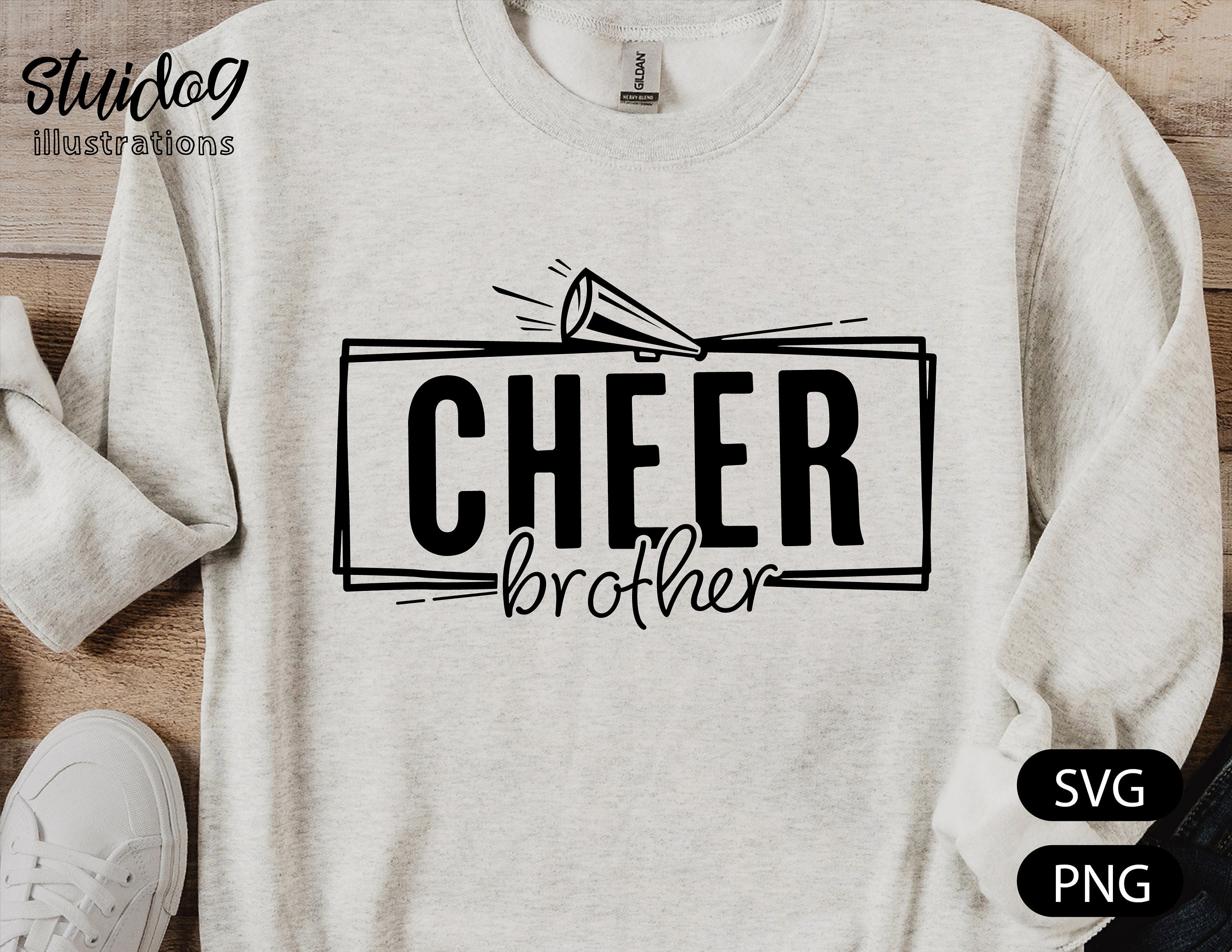 Cheer Brother Svg Cheerleader Brother Shirt Svg - Etsy