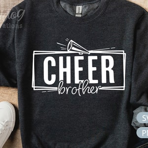 Cheer Brother Svg, Cheerleader Brother Shirt Svg, Cheerleading Svg Png