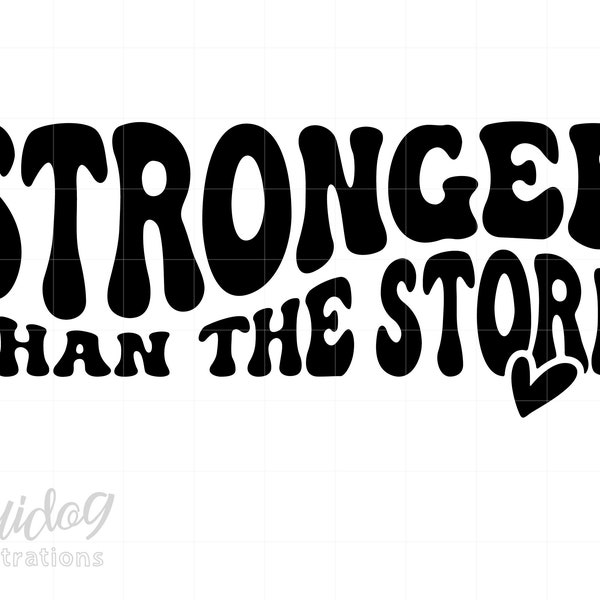 Stronger Than The Storm Svg, Christian Cross Quote Svg Png Download, Religious Strength Svg, Motivational Shirt Svg Cricut Art S690