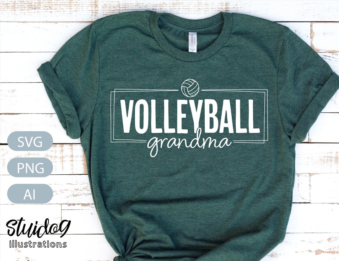 Volleyball Grandma Svg Volleyball Shirt Svg Volleyball Etsy