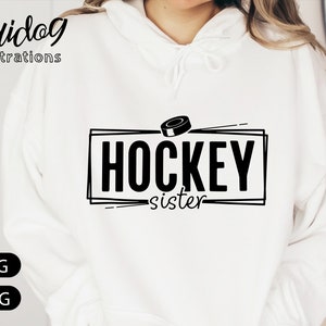 Hockey Sister Svg | Hockey Sister Shirt Svg | Hockey Svg Png Download | Hockey Shirt ScreenPrint Art | Hockey Cricut S503