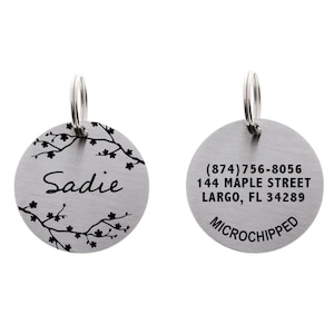 Personalized Pet ID, Dog ID tag, dog collar tag, pet ID tag, engraved dog tag, custom dog tag, custom pet tag, pet tag, cat id tag, pet id