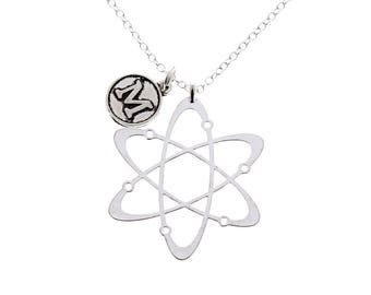 Atom Molecule Necklace, Atom Necklace, Science Necklace, Atom Pendant, Physics Necklace, Science Necklace, Geek Jewelry, Chemistry Gift