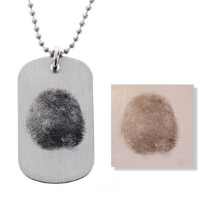 Fingerprint Necklace, Handwriting Necklace, Memorial Necklace, Fingerprint, Fingerprint jewelry, gifts for husband, gifts for men