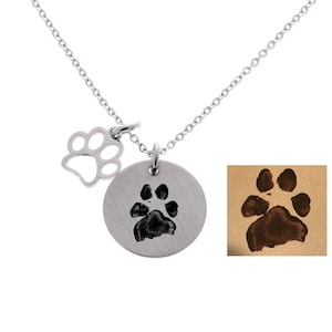 Paw Print, Nose Print, Dog Paw Print, Dog Nose Print, Nose Print Necklace, Paw Print Necklace, Paw Print Jewelry, Pet Loss, Pet Memorial