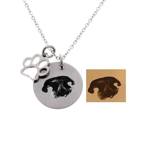 Nose Print, Paw Print, Dog Paw Print, Nose Print Necklace, Dog Nose Print, Paw Print Necklace, Paw Print Jewelry, Pet Loss, Pet Memorial