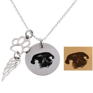 Nose Print, Paw Print, Dog Paw Print, Dog Nose Print, Nose Print Necklace, Paw Print Necklace, Paw Print Jewelry, Pet Loss, Pet Memorial