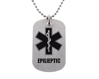 Medical alert necklace, allergy necklace, medical alert, medical notification, medical awareness, medical condition, penicillin allergy