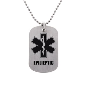 Collier d’alerte médicale, collier d’allergie, alerte médicale, notification médicale, sensibilisation médicale, condition médicale, allergie à la pénicilline