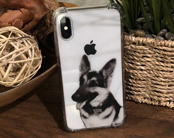 Custom Phone case, pet phone case, dog lover gift, pet memorial gifts, custom pet portrait, iPhone case, dog portrait, dog phone case