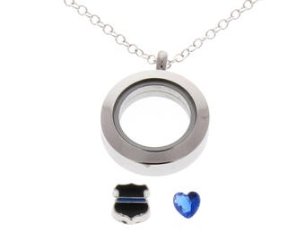 Thin Blue Line, Police Officer, Police Wife, Female Police, Police Girlfriend, Anniversary Gift, Police Wedding, Police Jewelry, Police Gift