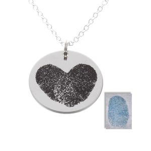 Fingerprint Necklace, Fingerprint Engraved, Memorial Keepsakes, Fingerprint Jewelry, Fingerprint Necklace, Anniversary Gifts, Unique Gifts