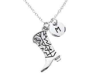 Cowgirl Boot Necklace, Cowboy Boot, Cowgirl Necklace, Country Girl Necklace, Cowgirl Gift, Western Necklace, Bridesmaids Necklaces