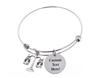 Attorney Bracelet, Scales of Justice, Custom Bangle, Attorney Gift, Lawyer, Custom Bracelet, Paralegal, JD, Graduation Gift, Bar Exam