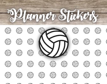 154 volleyball stickers, volleyball stickers, volleyball game, volleyball practice, planner stickers, planning stickers