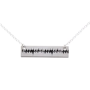 Actual Heartbeat necklace, Actual EKG necklace, sound wave necklace, ekg necklace, ekg rhythm, ultrasound heartbeat, memorial necklace