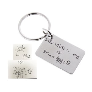 Fathers Day, Gifts for Dad, Father's Day, Gifts from Kids, Handwriting Keychain, Memorial Keychain, Handwriting, Step Dad, Unique Gifts