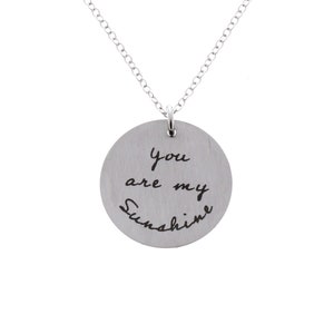 You are my sunshine necklace, Initials necklace, gifts for mom, gifts for wife, daughter necklace, daughter gifts, my only sunshine