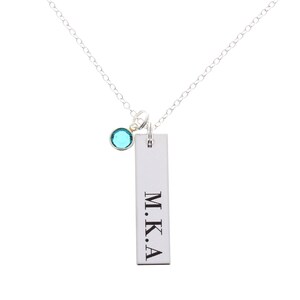 Personalized Name Necklace, Bar Necklace, Custom Name Necklace, Coordinate Necklace, Engraved Jewelry, Bar Necklace, Name Jewelry