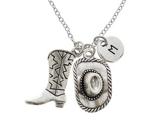Cowgirl Boot Necklace, Cowboy Boot, Cowgirl Necklace, Country Girl Necklace, Cowgirl Gift, Western Necklace, Bridesmaids Necklaces