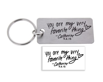 Handwriting Keychain, Handwritten, Memorial Gift, Gifts for him, Gifts for Her, Personalized Gift, Unique Gifts for Him, Custom Keychain