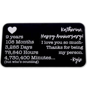 Wallet Insert Card, Custom Wallet Insert, Anniversary Gifts, Wedding Gift, Metal Wallet Insert Card, Custom Wallet Insert