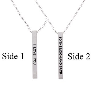 I love you to the moon and back necklace, love necklace, i love you, to the moon and back, gift for mom, mothers day gift, anniversary gift