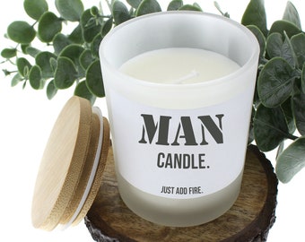Man candle, gifts for dad, gifts for men, gift for boyfriend, gifts for husband, funny candles, fathers day gifts, dad gifts