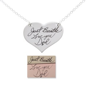 Handwriting Necklace, Handwriting Gifts, Actual Signature Necklace, Memorial Necklace, Personalized Necklace, Real Signature Necklace