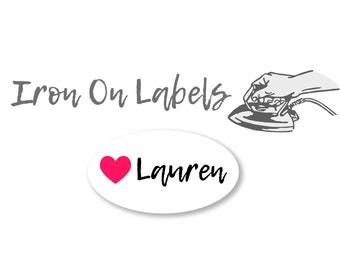 Iron on labels, clothing labels, iron on label, name labels, daycare labels, clothes label, fabric labels, kids labels, clothing tags