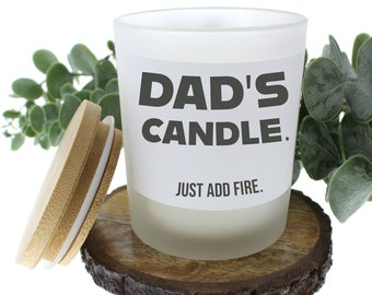 Dads candle, gifts for dad, step father gifts, funny candles, gifts for men, fathers day gifts, man candle, dad gifts, funny dad gifts