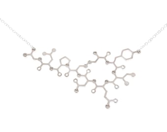 Oxytocin, Molecular Necklace, Obstetrician, Nurse, Midwife, Doula, Nurse Necklace, Psychology, Molecule, Science, Oxytocin Molecule, Nurse