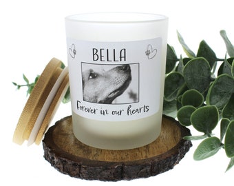 Pet memorial candle, personalized dog memorial candle, pet memorial gifts, soy candles, pet sympathy candle, pet loss gift, healing candles