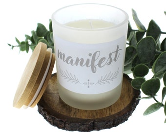 Manifest candle, manifesting candle, manifestation candle, abundance prosperity candles, scented candles, healing candles