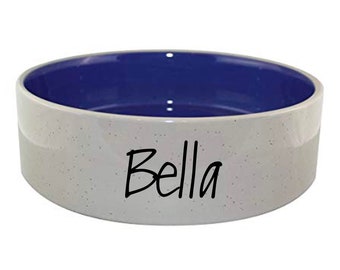 Dog bowl vinyl name sticker, custom dog bowl, dog bowl name, pet name decal, pet decal, pet food bowl name, vinyl decal for pet bowl