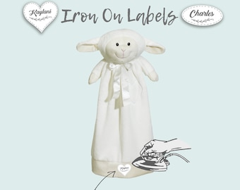 Iron on labels, clothing labels, iron on label, name labels, daycare labels, nursing home labels, clothes label, fabric labels, kids labels