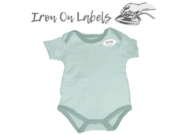 Iron on labels, clothing labels, iron on label, name labels, daycare labels, nursing home labels, clothes label, fabric labels, kids labels